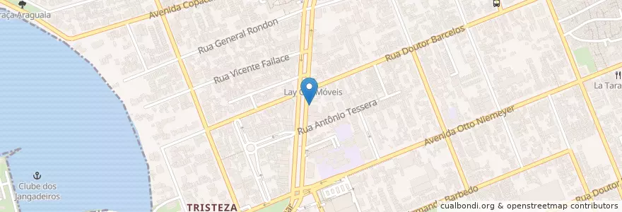 Mapa de ubicacion de Núcleo de Arte e Dança en Brazil, South Region, Rio Grande Do Sul, Metropolitan Region Of Porto Alegre, Região Geográfica Intermediária De Porto Alegre, Região Geográfica Imediata De Porto Alegre, Porto Alegre.
