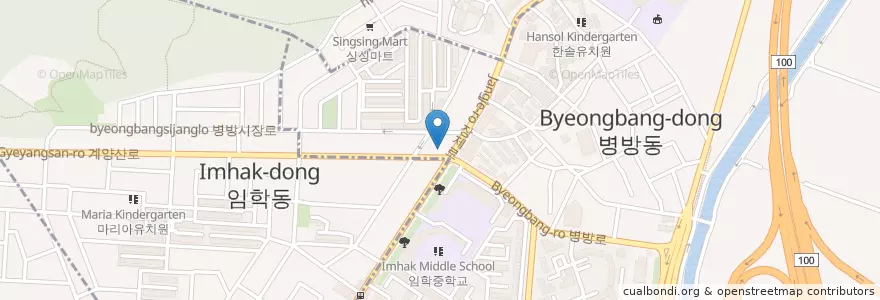 Mapa de ubicacion de 롯데리아 병방점 en Corea Del Sur, Incheon, 계양구.