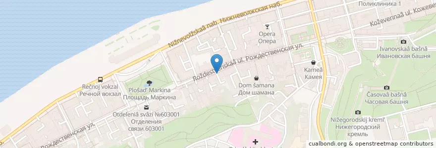 Mapa de ubicacion de Farmani en Russie, District Fédéral De La Volga, Oblast De Nijni Novgorod, Городской Округ Нижний Новгород.