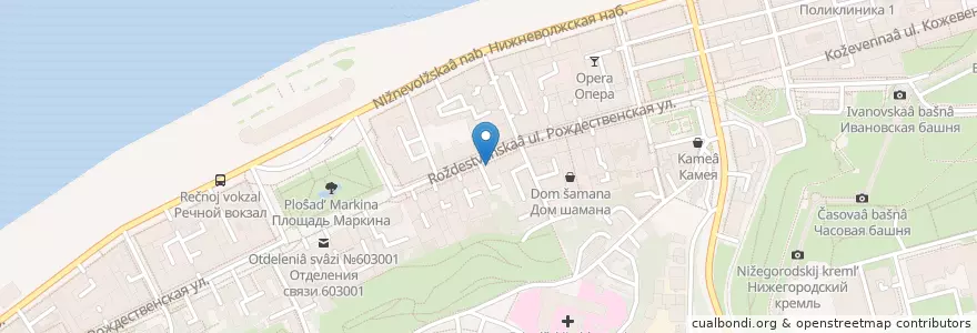 Mapa de ubicacion de Эрик Рыжий en ロシア, 沿ヴォルガ連邦管区, ニジニ・ノヴゴロド州, ニジニ・ノヴゴロド管区.
