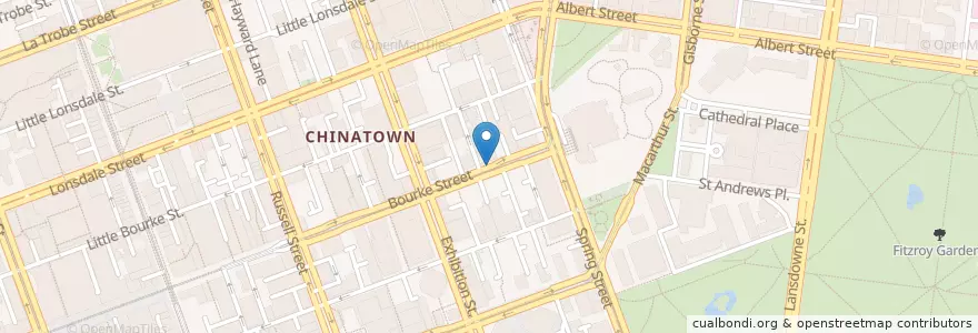 Mapa de ubicacion de 50 Bourke Street en 오스트레일리아, Victoria, City Of Melbourne.