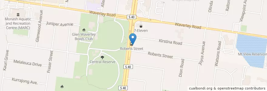 Mapa de ubicacion de Dr Uday Dixit en أستراليا, ولاية فيكتوريا, City Of Monash.