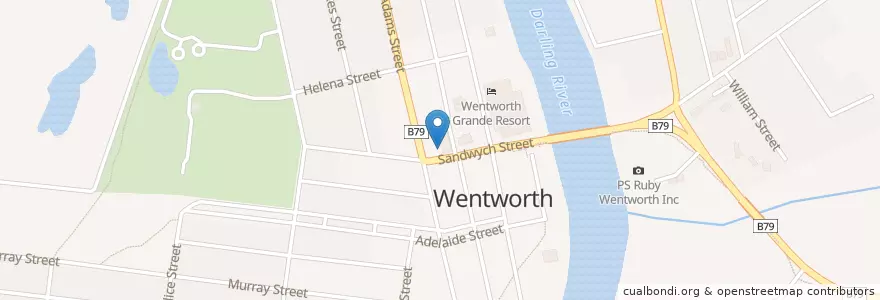 Mapa de ubicacion de Wentworth Pharmacy en Australia, Nuovo Galles Del Sud.