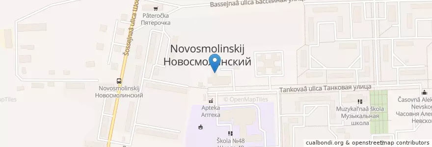 Mapa de ubicacion de Поликлиника en Russia, Volga Federal District, Nizhny Novgorod Oblast, Volodarsky District, Золинский Сельсовет.