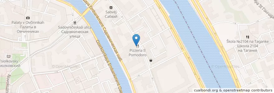 Mapa de ubicacion de Pizzeria Il Pomodoro en روسیه, Центральный Федеральный Округ, Москва, Центральный Административный Округ.