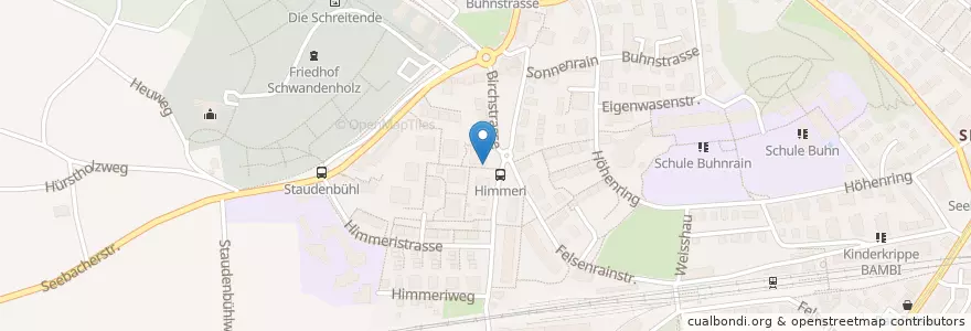 Mapa de ubicacion de Kaffeerösterei Vitali en Schweiz, Zürich, Bezirk Zürich, Zürich.