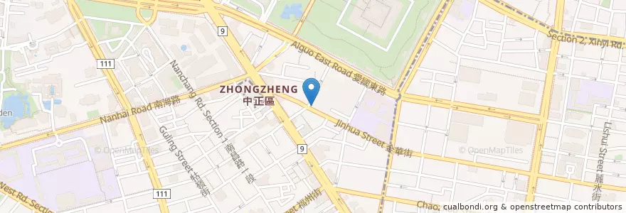 Mapa de ubicacion de 85度C en 臺灣, 新北市, 臺北市, 中正區.