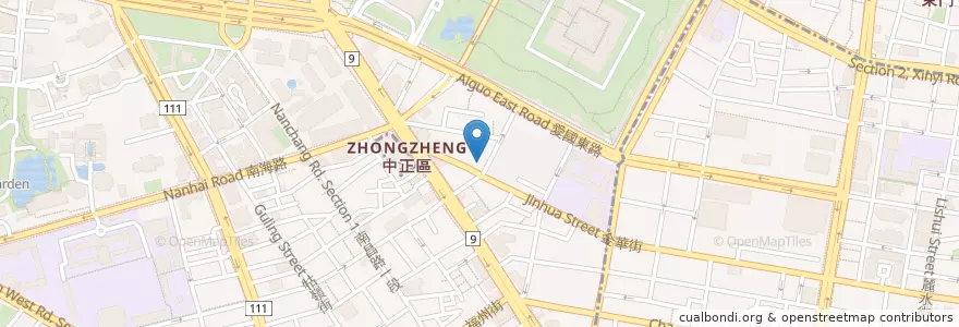 Mapa de ubicacion de Cafe De Gear en 台湾, 新北市, 台北市, 中正区.