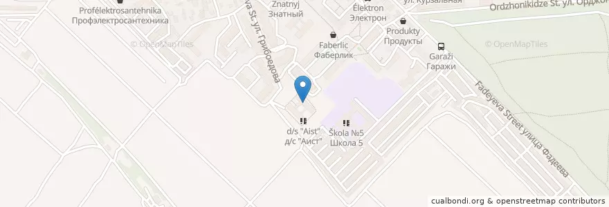 Mapa de ubicacion de Аист en Rusia, Южный Федеральный Округ, Краснодарский Край, Городской Округ Геленджик.