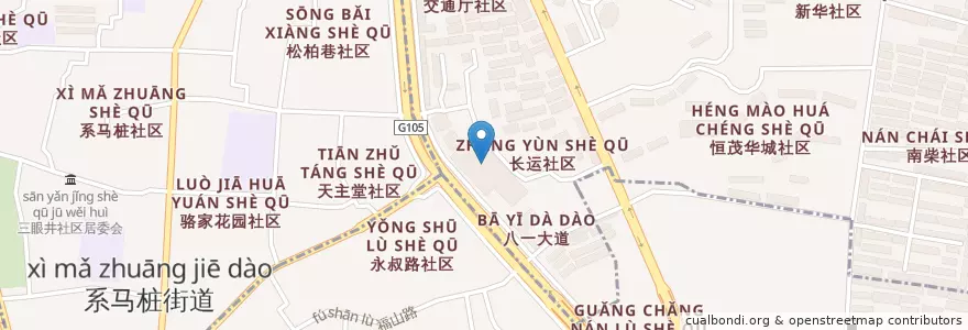 Mapa de ubicacion de 南昌长途汽车总站 en China, Jiangxi, 南昌市, 西湖区.
