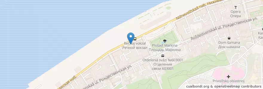 Mapa de ubicacion de Mixtura Bar en ロシア, 沿ヴォルガ連邦管区, ニジニ・ノヴゴロド州, ニジニ・ノヴゴロド管区.