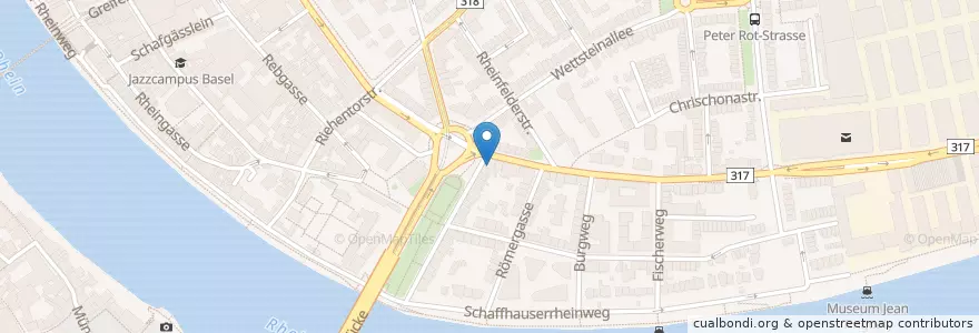 Mapa de ubicacion de Resslirytti en Suíça, Basel-Stadt, Basileia.
