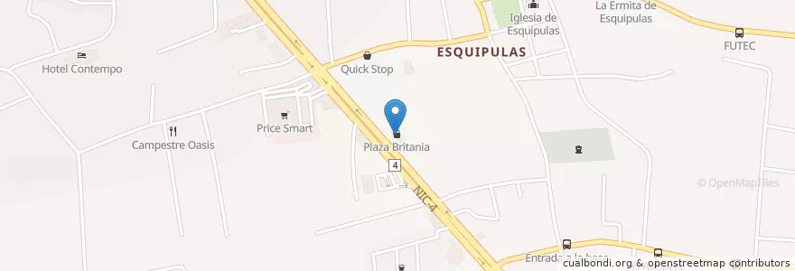Mapa de ubicacion de Farmacia Matagalpa en Nicaragua, Departamento De Managua, Managua (Municipio).