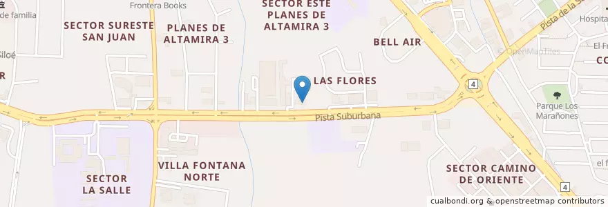 Mapa de ubicacion de UNO - Villa Fontana CM11854 en ニカラグア, マナグア県, Managua (Municipio).