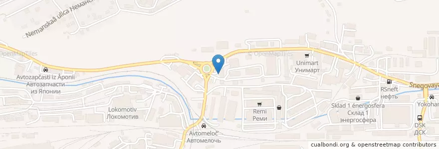 Mapa de ubicacion de Автомойка №1 en روسيا, Дальневосточный Федеральный Округ, بريمورسكي كراي, Владивостокский Городской Округ.