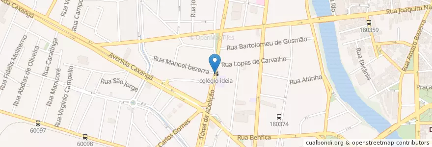 Mapa de ubicacion de colégio ideia en ブラジル, 北東部地域, ペルナンブーコ, Região Geográgica Imediata Do Recife, Região Geográfica Intermediária Do Recife, Região Metropolitana Do Recife, レシフェ.