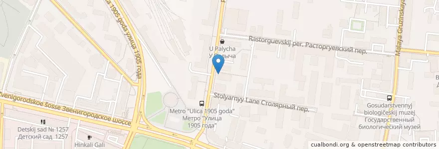 Mapa de ubicacion de Сбербанк en Russie, District Fédéral Central, Moscou, Центральный Административный Округ, Пресненский Район.