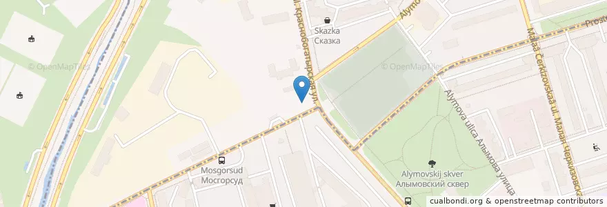 Mapa de ubicacion de Хинкальная en ロシア, 中央連邦管区, モスクワ, Восточный Административный Округ, Район Богородское.