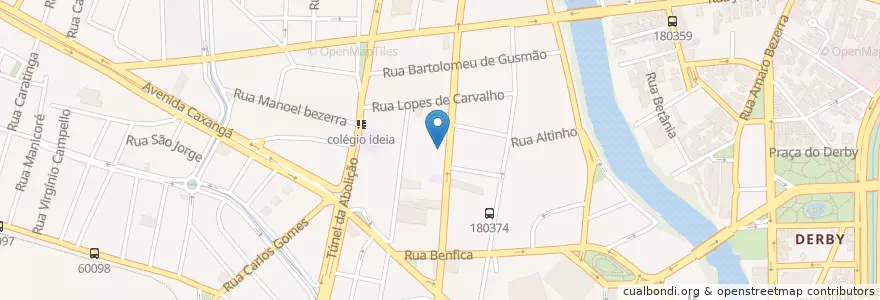 Mapa de ubicacion de laça burguer en Brazil, Severovýchodní Region, Pernambuco, Região Geográgica Imediata Do Recife, Região Geográfica Intermediária Do Recife, Região Metropolitana Do Recife, Recife.