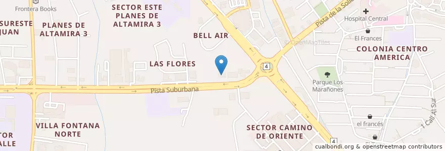 Mapa de ubicacion de RostiPollos en نیکاراگوئه, Departamento De Managua, Managua (Municipio).
