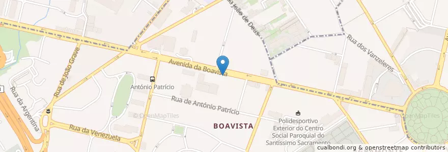 Mapa de ubicacion de Novo Banco en پرتغال, Norte, Área Metropolitana Do Porto, Porto, Porto, Lordelo Do Ouro E Massarelos.