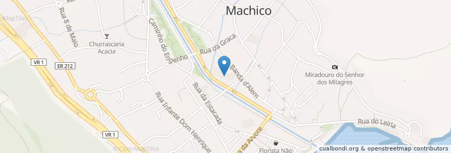 Mapa de ubicacion de Escola Básica 1º Ciclo e Pré-Escolar en 포르투갈, Machico, Machico.