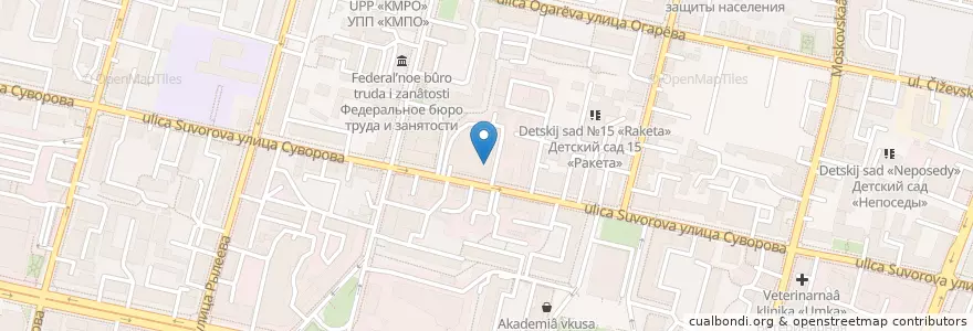 Mapa de ubicacion de Алоэ аптека en 러시아, Центральный Федеральный Округ, Калужская Область, Городской Округ Калуга.