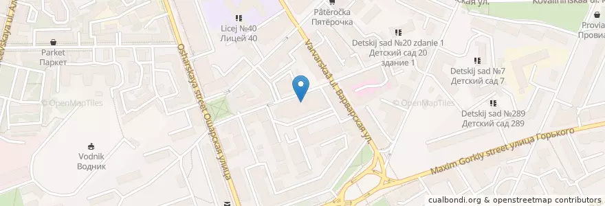 Mapa de ubicacion de Ложки en Russia, Circondario Federale Del Volga, Нижегородская Область, Городской Округ Нижний Новгород.