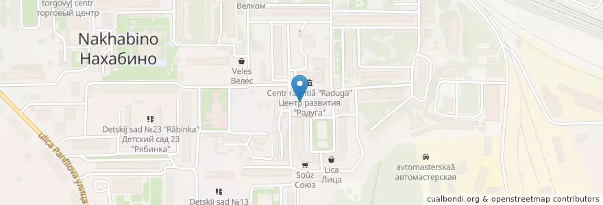 Mapa de ubicacion de Школа искусств en Rusland, Centraal Federaal District, Oblast Moskou, Городской Округ Красногорск.