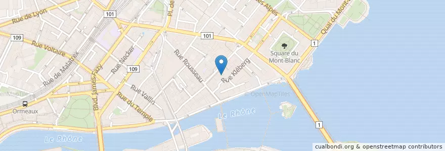 Mapa de ubicacion de Mamma Corleone en Schweiz/Suisse/Svizzera/Svizra, Genève, Genève, Genève.