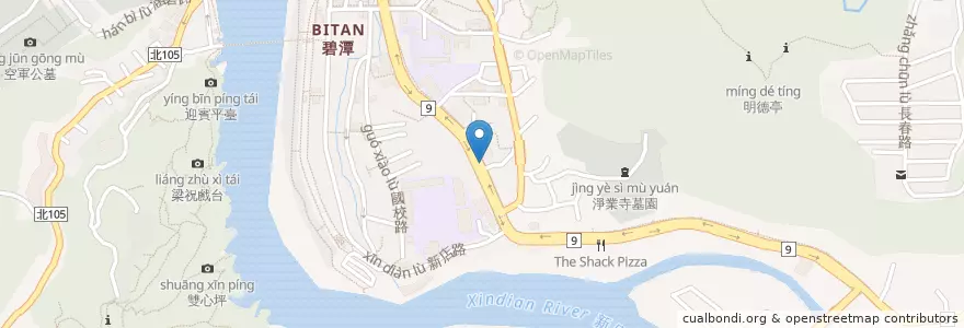 Mapa de ubicacion de 自助洗Happy Wash en تایوان, 新北市, 新店區.
