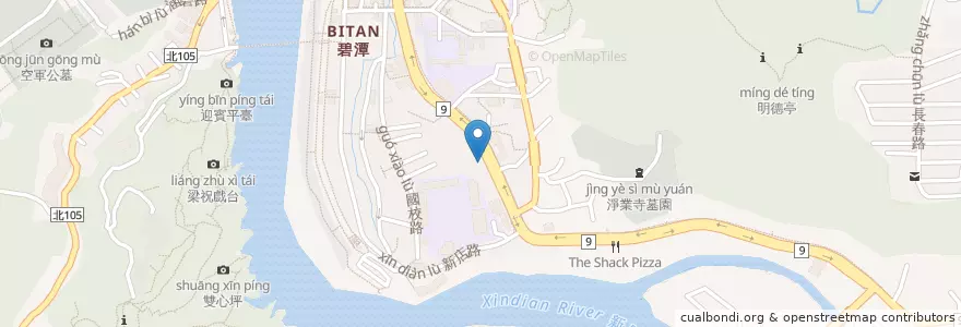 Mapa de ubicacion de 冷氣行 en تايوان, تايبيه الجديدة, 新店區.