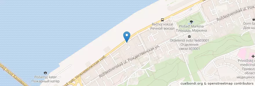 Mapa de ubicacion de Зажигалка en Russie, District Fédéral De La Volga, Oblast De Nijni Novgorod, Городской Округ Нижний Новгород.