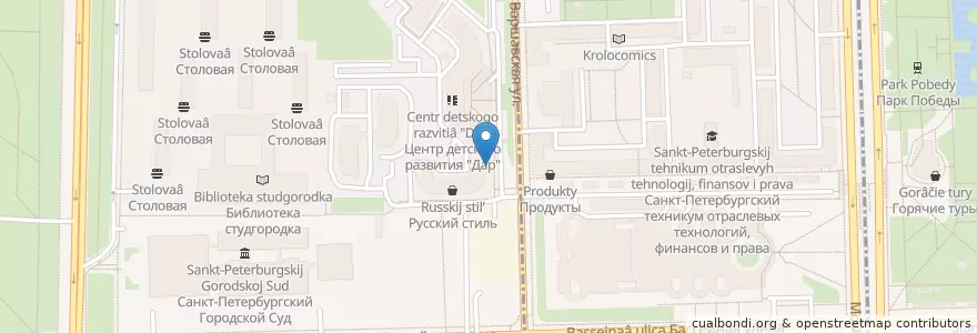 Mapa de ubicacion de Beer House en Rusia, Северо-Западный Федеральный Округ, Ленинградская Область, Санкт-Петербург, Московский Район.