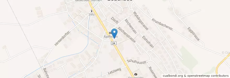 Mapa de ubicacion de Pizzeria Stromboli en Suiza, Lucerna, Geuensee.