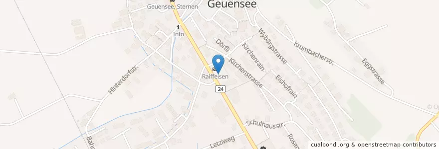 Mapa de ubicacion de China Restaurant Szechwan en Switzerland, Luzern, Geuensee.