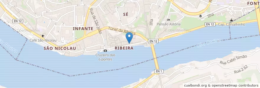 Mapa de ubicacion de Delicious Breakfa en Portekiz, Norte, Porto, Área Metropolitana Do Porto, Porto, Vila Nova De Gaia, Santa Marinha E São Pedro Da Afurada.