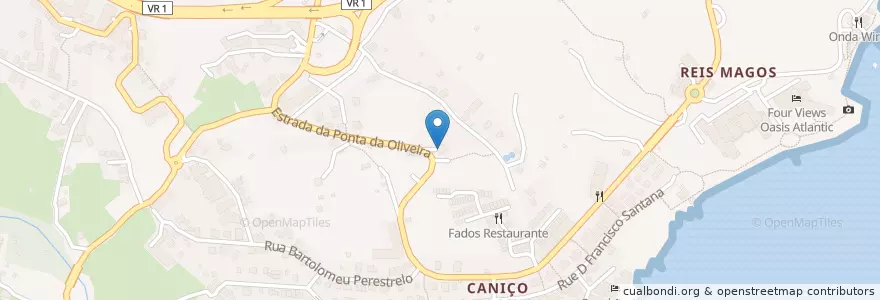 Mapa de ubicacion de Klenk's Cafe en 포르투갈, Caniço.