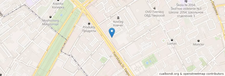Mapa de ubicacion de Циферблат en Rusland, Centraal Federaal District, Moskou, Центральный Административный Округ, Тверской Район.