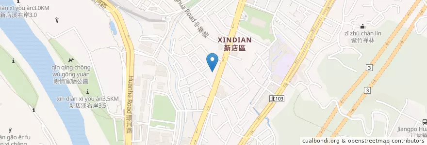 Mapa de ubicacion de 八方雲集 en تايوان, تايبيه الجديدة, 新店區.