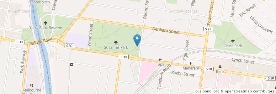 Mapa de ubicacion de Public Toilets en Австралия, Виктория, City Of Boroondara.