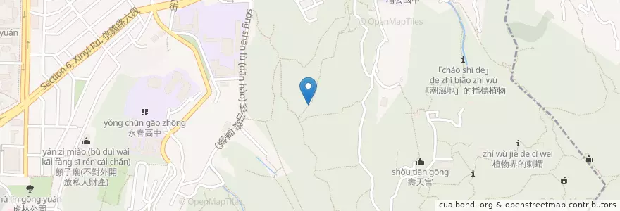 Mapa de ubicacion de 德興亭 en Taiwan, Nuova Taipei, Taipei, Distretto Di Xinyi.