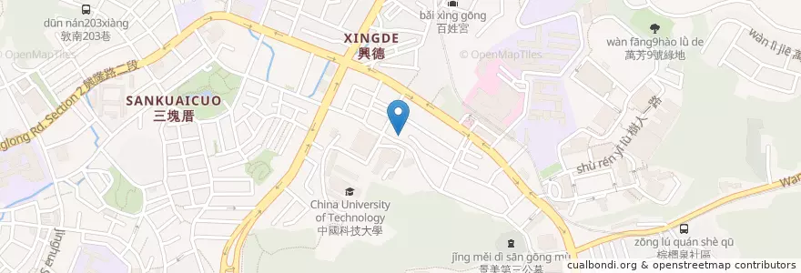 Mapa de ubicacion de 波波恰恰大馬風味餐 en 臺灣, 新北市, 臺北市, 文山區.