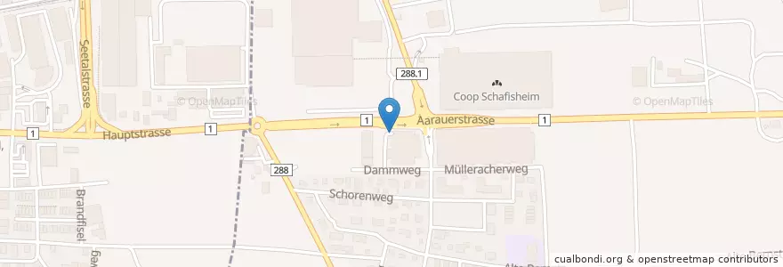 Mapa de ubicacion de Jumbo Parking en سوئیس, Aargau, Bezirk Lenzburg, Schafisheim.