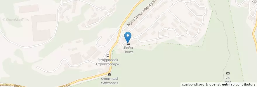 Mapa de ubicacion de Почта en Russia, South Federal District, Autonomous Republic Of Crimea, Republic Of Crimea, Yalta City Municipality, Городской Округ Ялта.