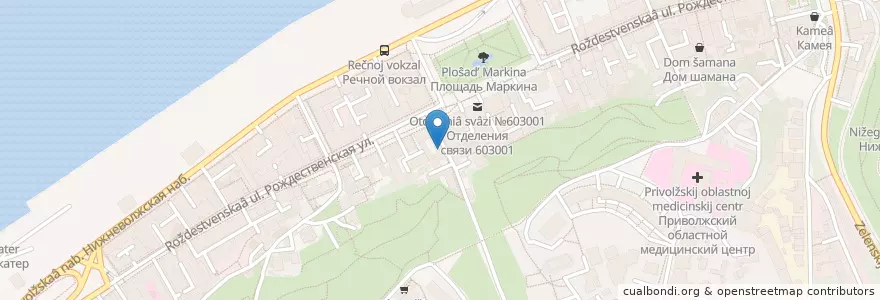Mapa de ubicacion de Сандаловый дом en Rússia, Приволжский Федеральный Округ, Нижегородская Область, Городской Округ Нижний Новгород.