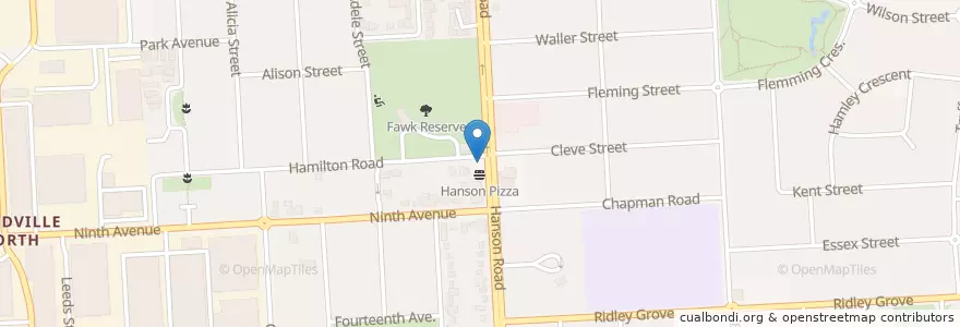 Mapa de ubicacion de Real Rolls en Австралия, Южная Австралия, Adelaide, City Of Charles Sturt.