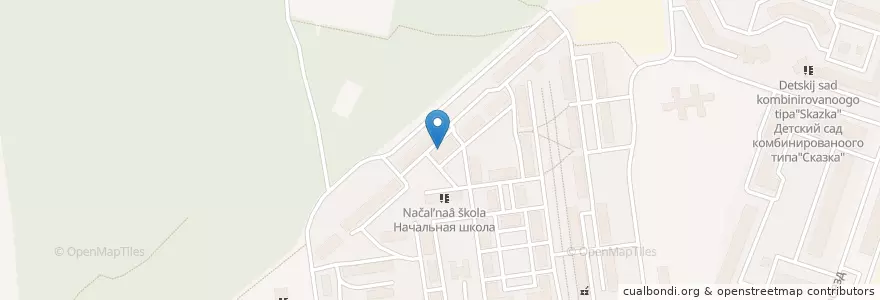 Mapa de ubicacion de Отделение связи №140055 en Rússia, Distrito Federal Central, Oblast De Moscou, Городской Округ Котельники.