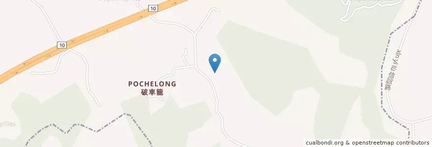 Mapa de ubicacion de 大占無極天靈霄寶殿 en Taïwan, Kaohsiung, 燕巢區.