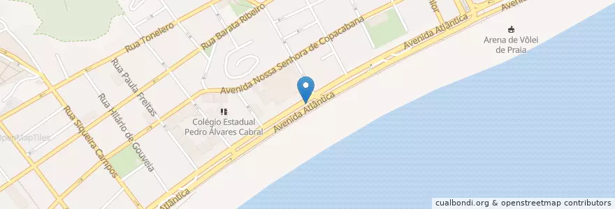 Mapa de ubicacion de Copacabana Palace en Brazil, Jihovýchodní Region, Rio De Janeiro, Região Metropolitana Do Rio De Janeiro, Região Geográfica Imediata Do Rio De Janeiro, Região Geográfica Intermediária Do Rio De Janeiro, Rio De Janeiro.